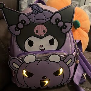 Loungefly Purple and Black Character Backpack